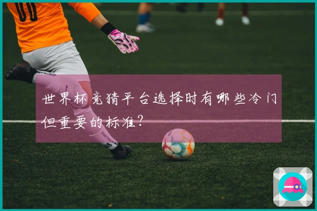 世界杯竞猜平台选择时有哪些冷门但重要的标准?