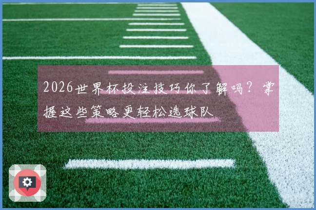 2026世界杯投注技巧你了解吗？掌握这些策略更轻松选球队