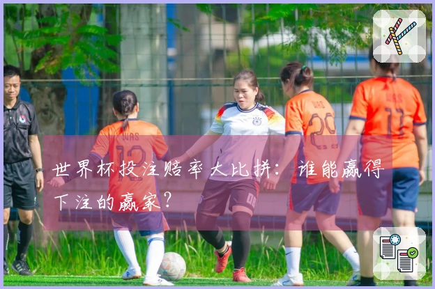 世界杯投注赔率大比拼：谁能赢得下注的赢家？