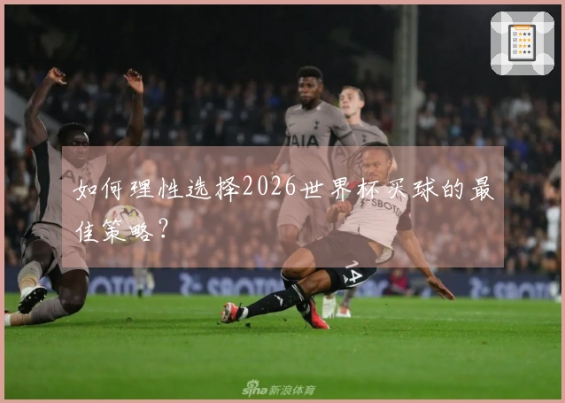 如何理性选择2026世界杯买球的最佳策略？